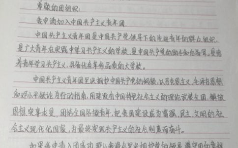 初一學(xué)生入團(tuán)申請(qǐng)書(精選20篇)